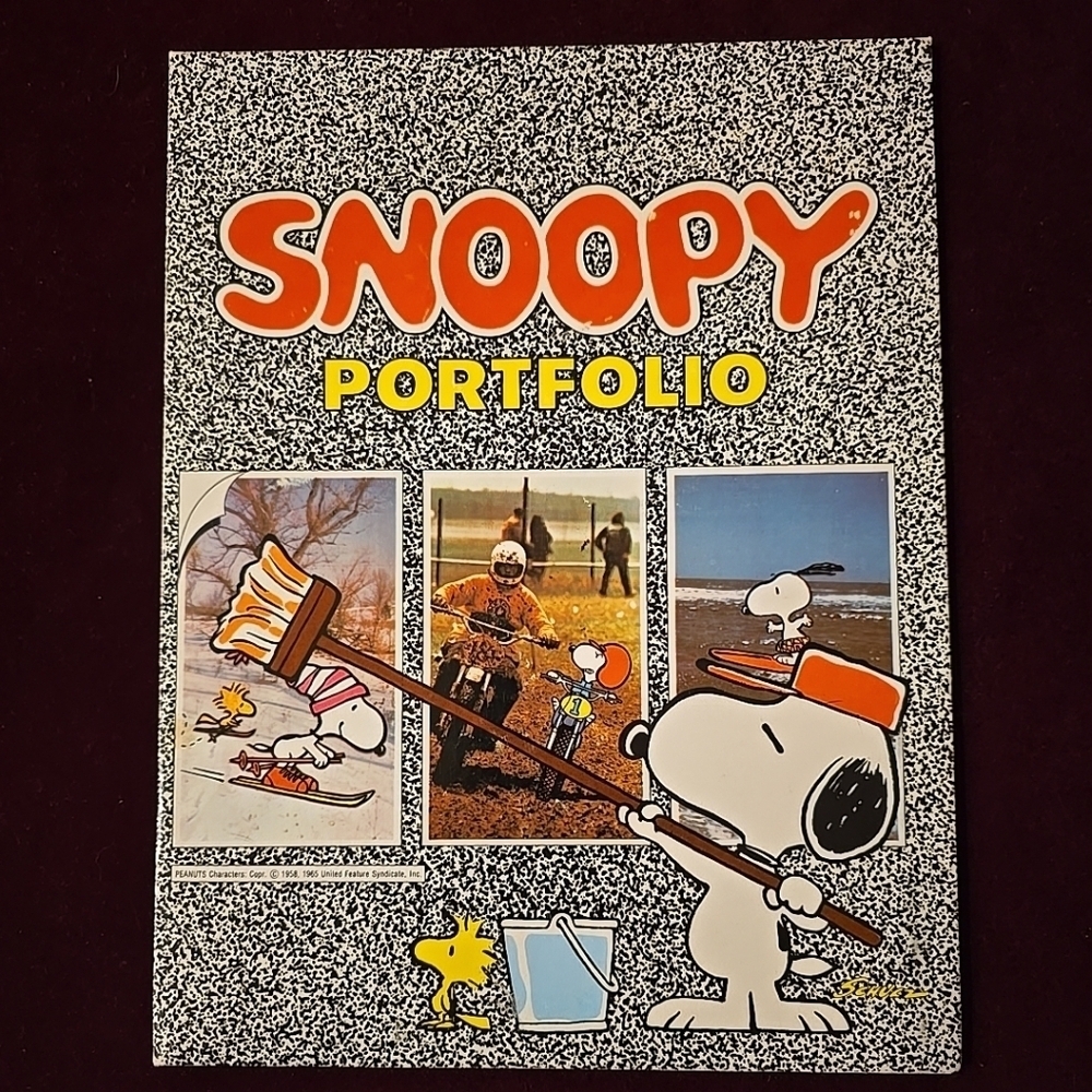 Peanuts Snoopy Portfolio Vtg 1960’s-70’s and Valentines St Patrick's Cutouts New